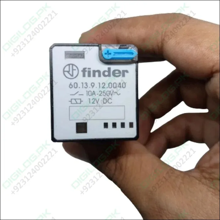 Finder Relay 12vdc 10a 60.13 With 11pin Rail-mount Relay Socket Relay Base
