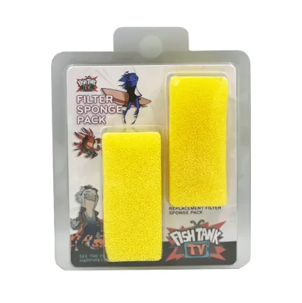Fish Tank TV Replacement Filter Sponge - 2 Pack