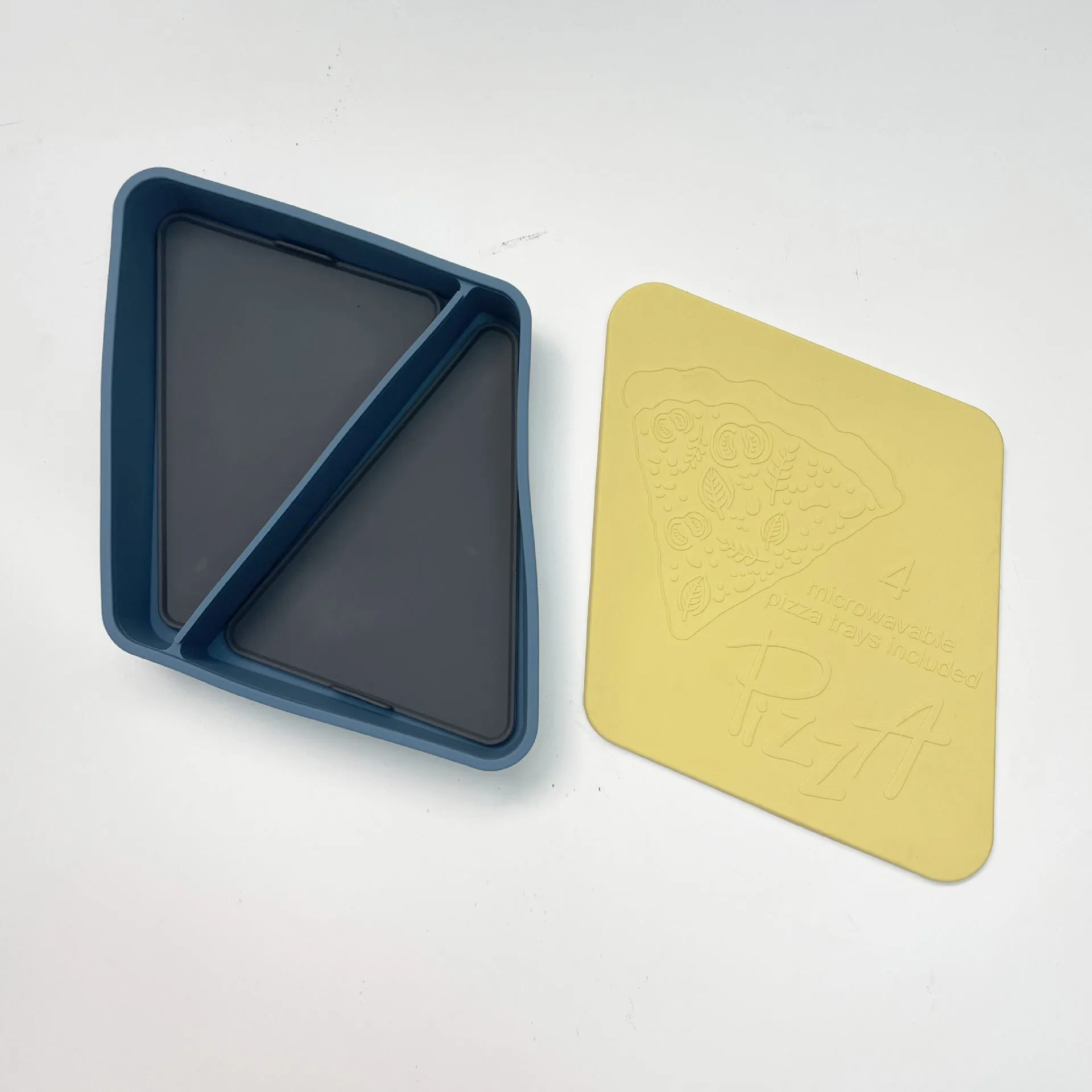 Food Packing And Storage Triangle Pizza Silicone Storage Box