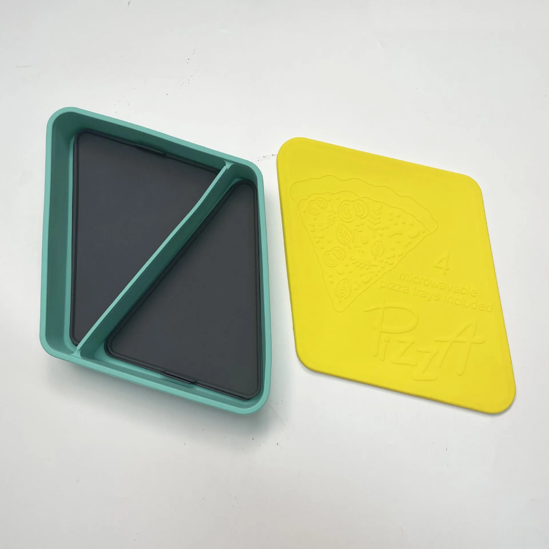 Food Packing And Storage Triangle Pizza Silicone Storage Box