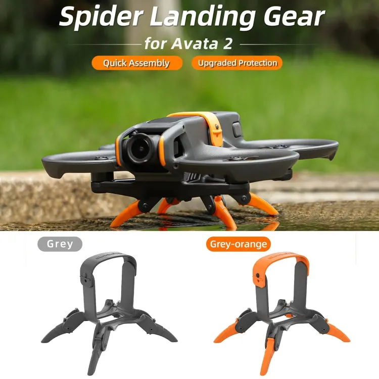 For DJI AVATA 2 Sunnylife LG797 Landing Gear Extensions Heightened Spider Gears Support Leg (Orange)