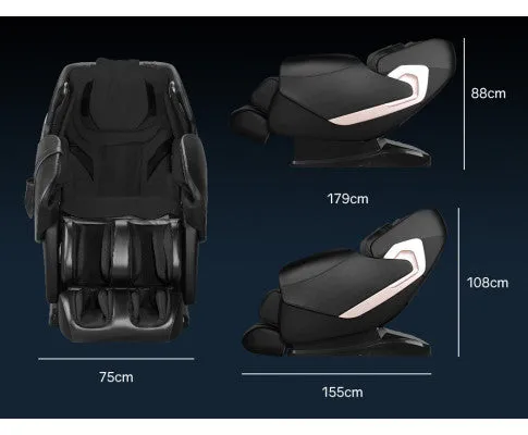 FORTIA Electric Massage Chair Full Body Shiatsu Recliner Zero Gravity Heating Massager, Remote Control