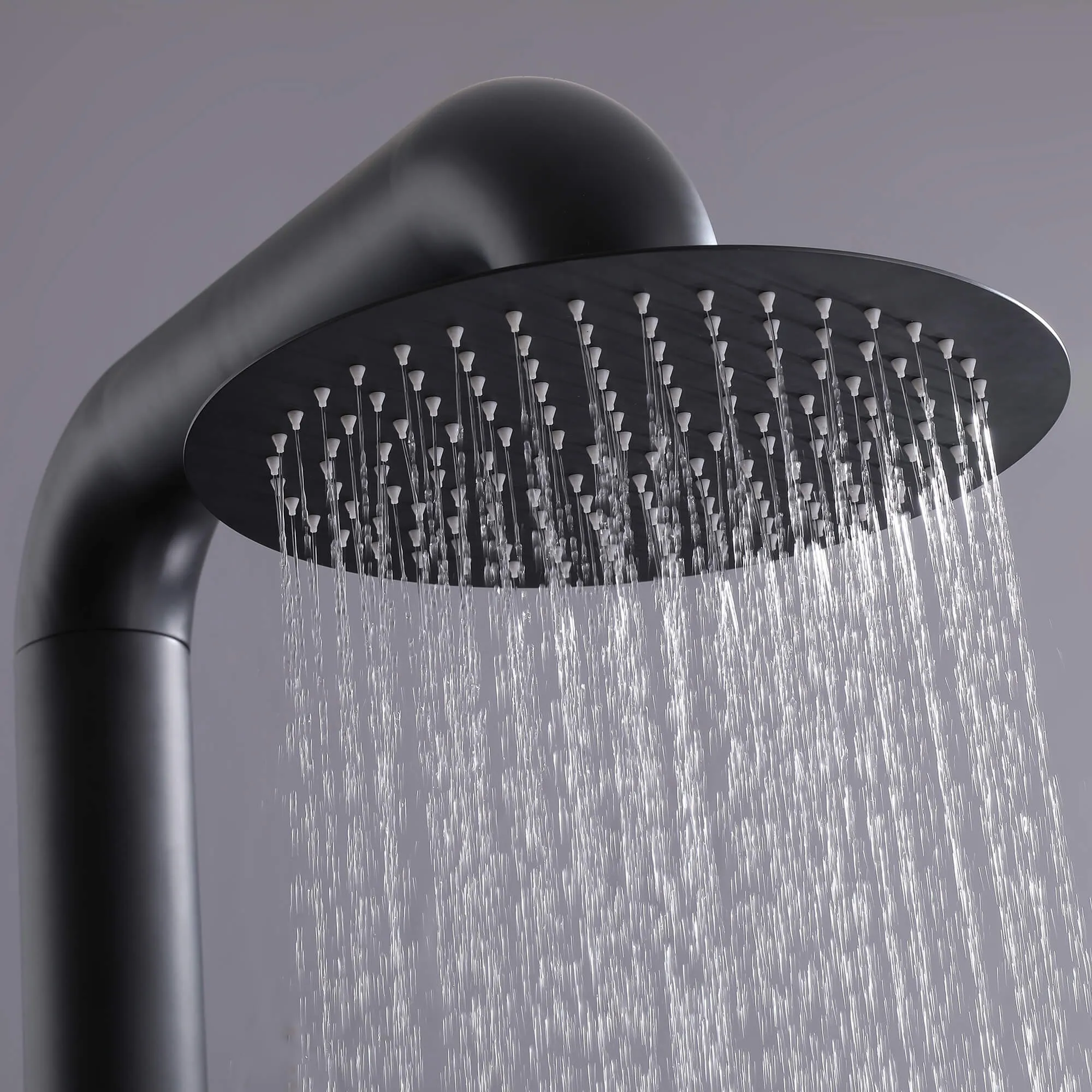 Freestanding Stainless Steel Outdoor Shower with Hand Shower and Detachable Shower Head