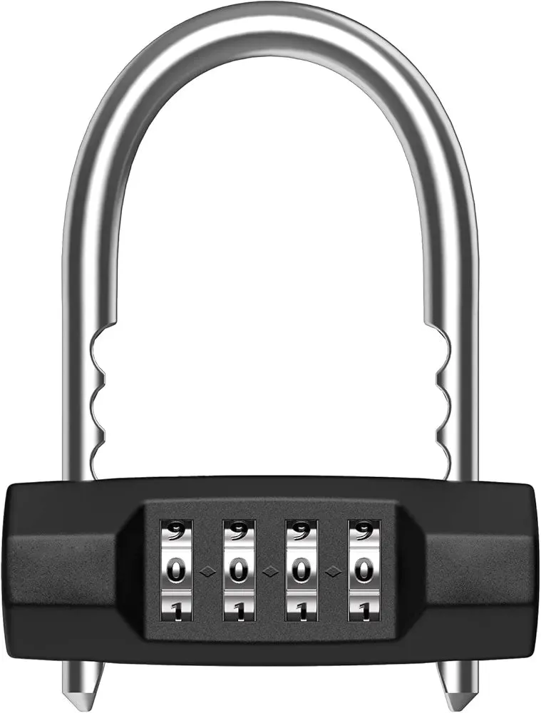 Gralara Heavy Duty Combination Lock for Enhanced Security, Steel Cable 175mm