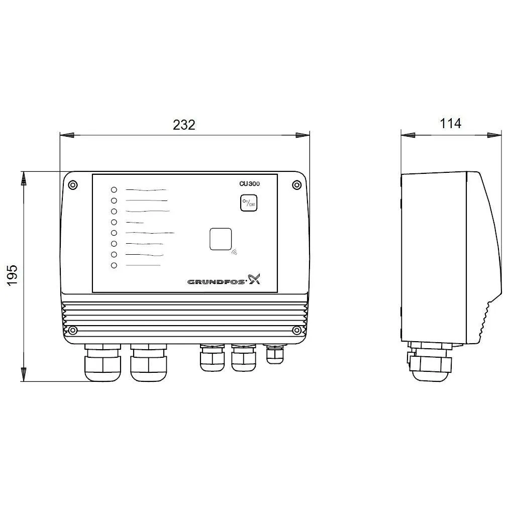 Grundfos CU300 Controller for Communication with SQE Pumps