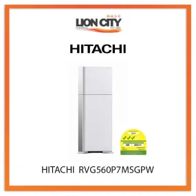 HITACHI 438L 2 DOOR FRIDGE RVG560P7MSGPW
