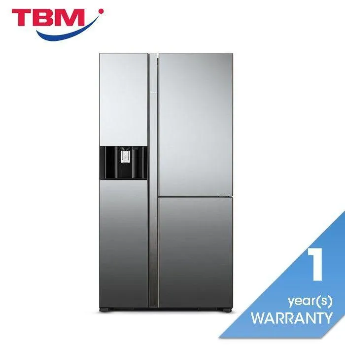 Hitachi R-M820AGP4MX MIR Fridge 3 Doors G651L Inverter Ice Dispenser Auto Door Mirror
