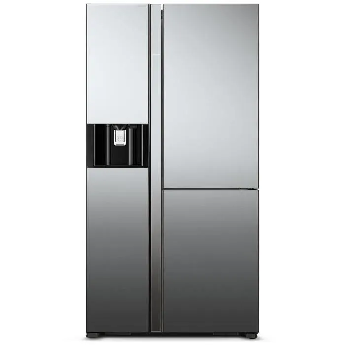 Hitachi R-M820AGP4MX MIR Fridge 3 Doors G651L Inverter Ice Dispenser Auto Door Mirror