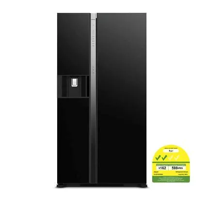 Hitachi R-SX700PMS0-GBK 573L Side by Side Fridge