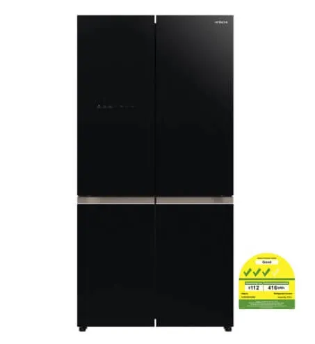 Hitachi R-WB640V0MS - GBK/GS French Bottom Freezer Deluxe 569L