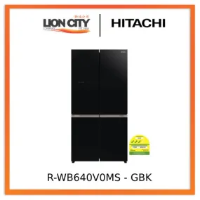 Hitachi R-WB640V0MS - GBK/GS French Bottom Freezer Deluxe 569L