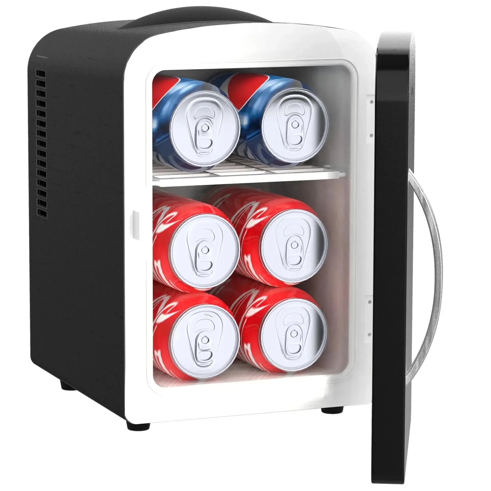 Honeywell 4 Liter Personal Fridge Cools or Heats & Provides Compact Storage for Skincare, Snacks, or 6 12Oz Cans