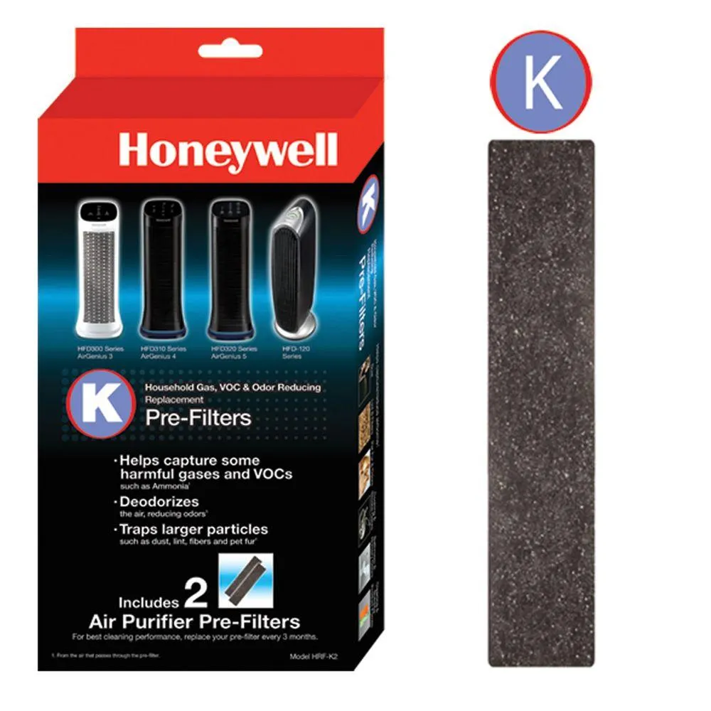 Honeywell Odor and Gas Reducing Pre-Filter-HRFK2HD