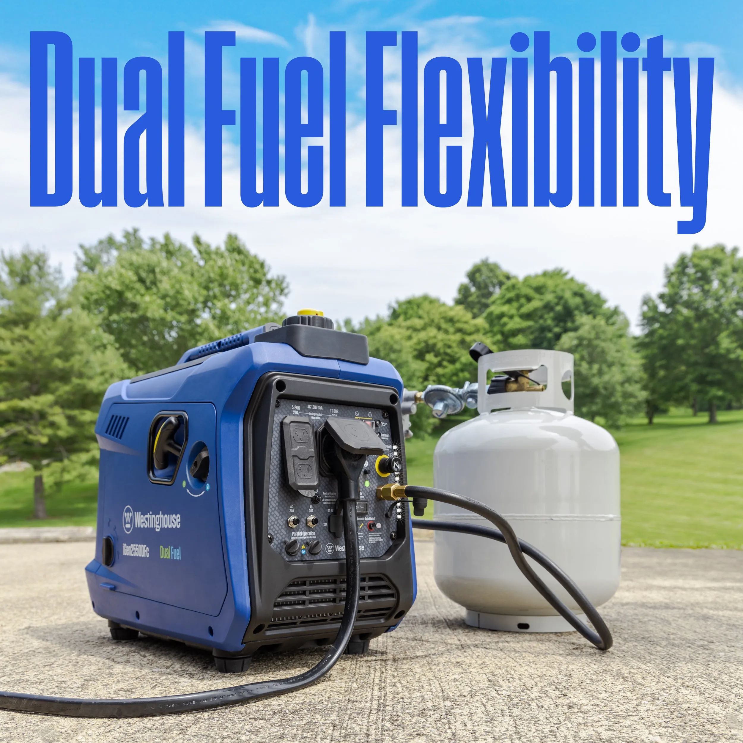 iGen2550DFc Inverter Generator - Dual Fuel with CO Sensor