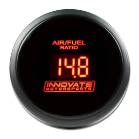Innovate Motorsports DB Wideband Digital Air-Fuel Ratio Gauge - 8:1-18:1 AFR - 2-1/16" Diameter - Black Face / Red LED