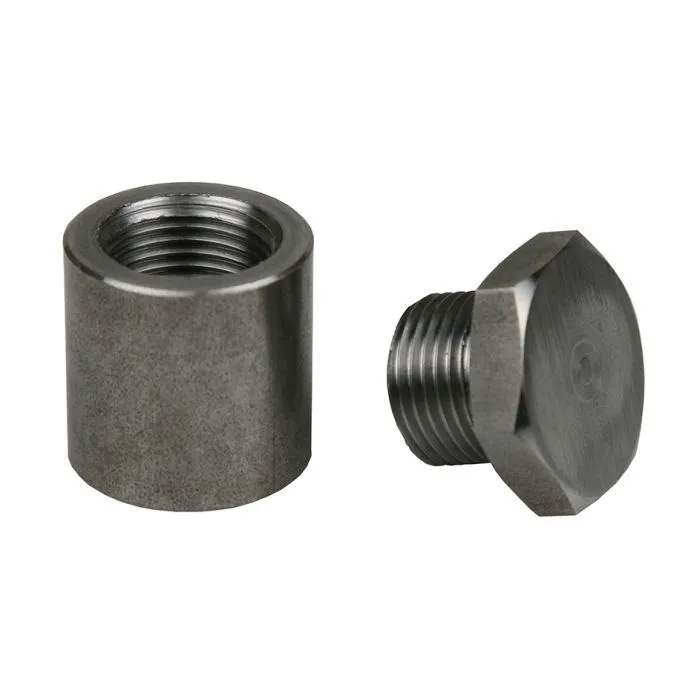 Innovate Motorsports Straight Extended Oxygen Sensor Bung - Weld-On - 18 mm x 1.50 Female Threads - Plug Included
