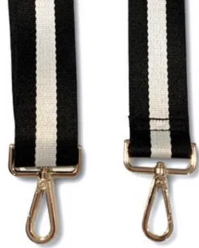 Interchangeable Strap - Black   White