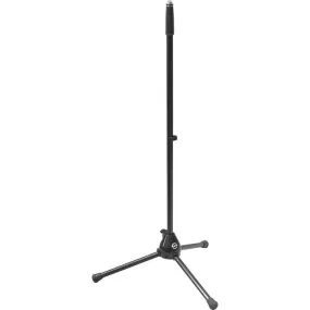 K&M Telescoping Microphone Stand With Short Legged Design & Die-Cast Base.