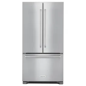 Kitchenaid KRFC302ESS 22 cu. ft. 36-Inch Width Counter Depth French Door Refrigerator with Interior Dispense