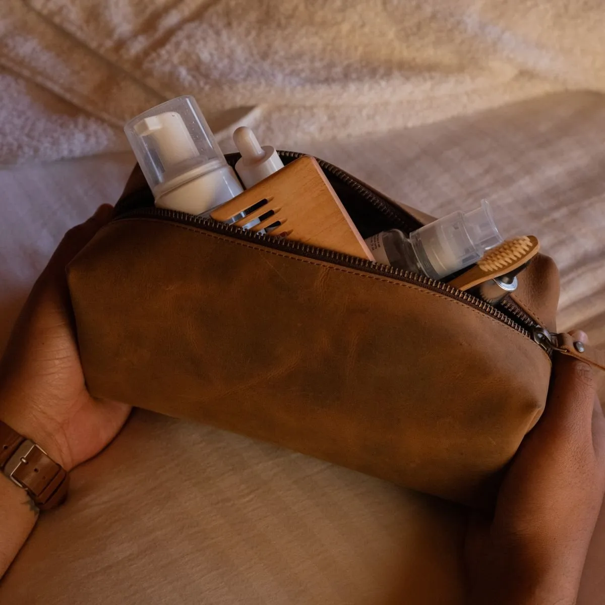 Leather Dopp Kit