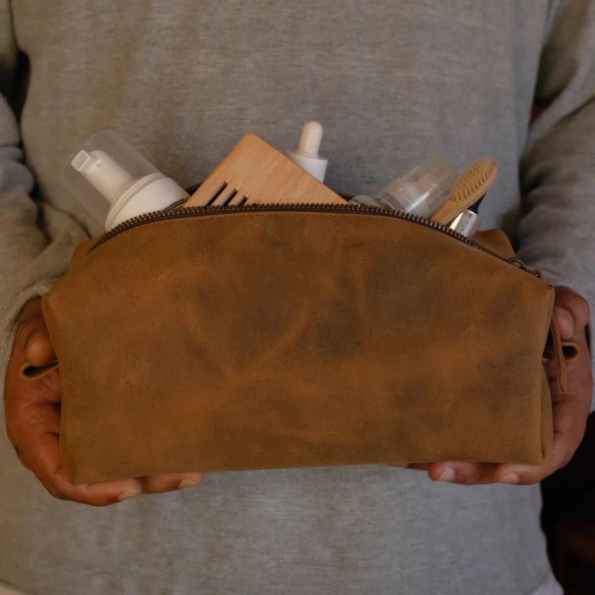 Leather Dopp Kit