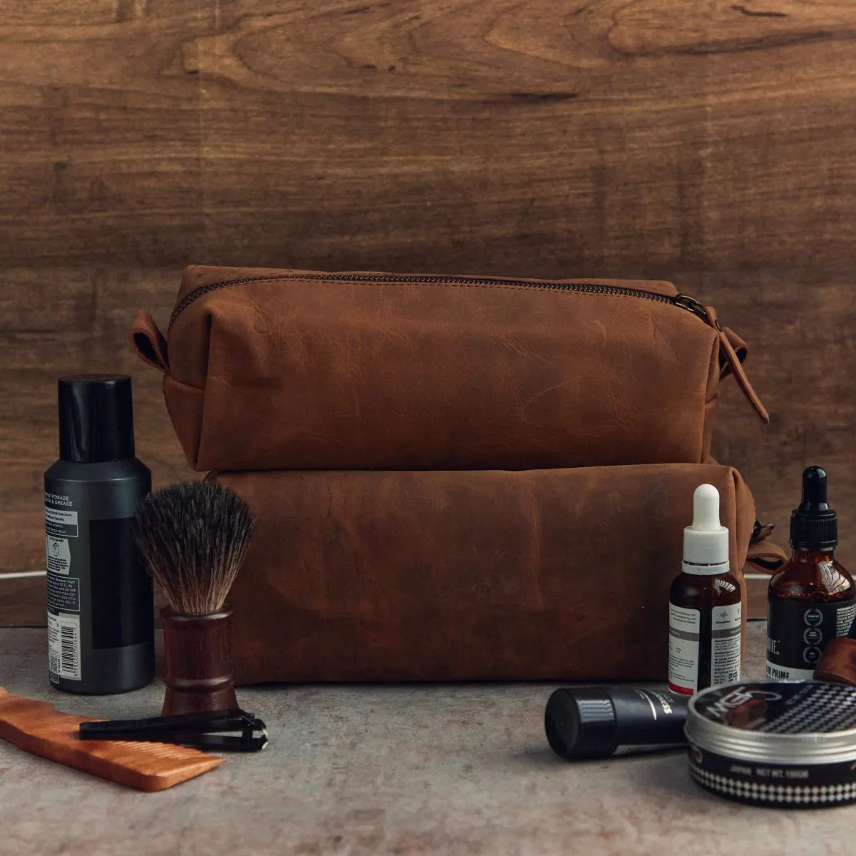 Leather Dopp Kit