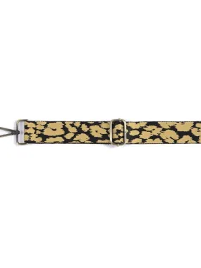 Leopard Guitar Strap - Yellow