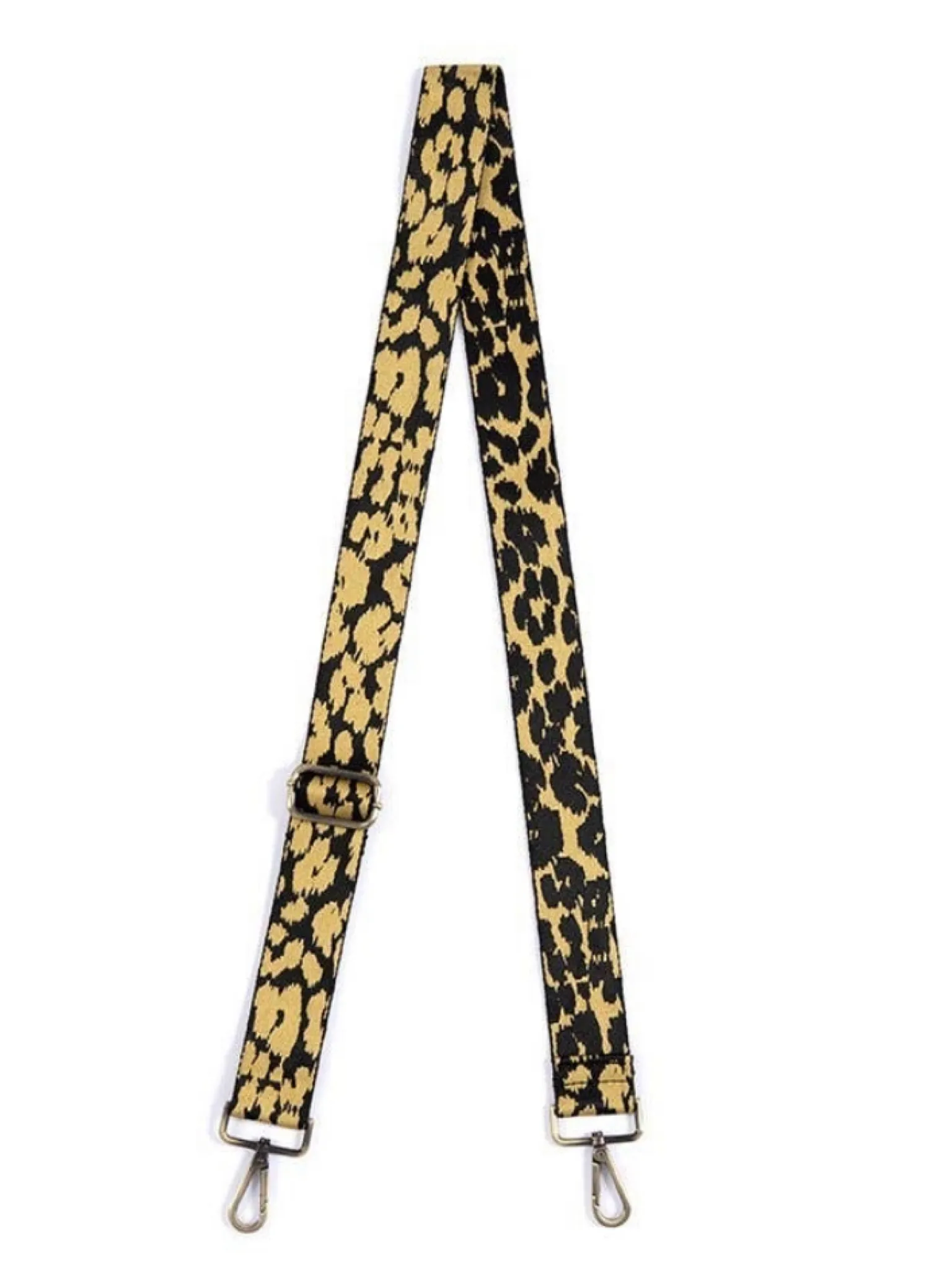 Leopard Guitar Strap - Yellow