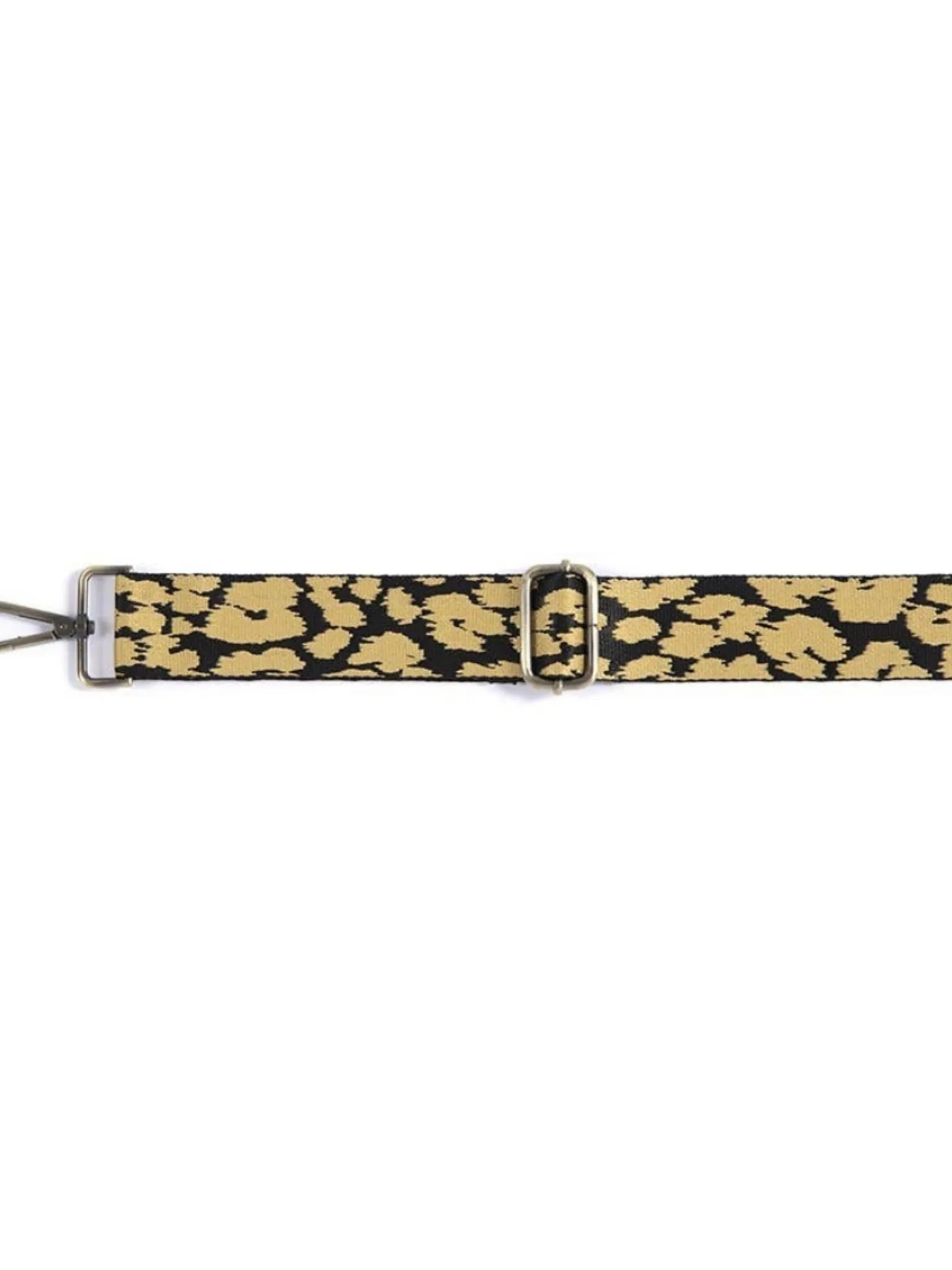 Leopard Guitar Strap - Yellow