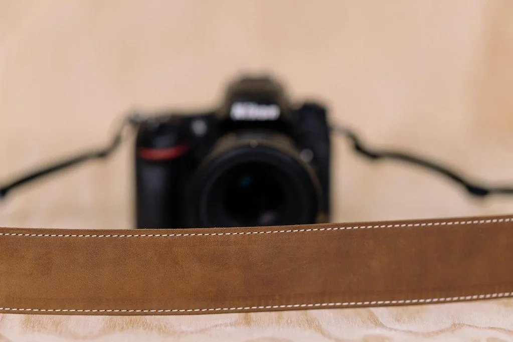 Lucky Straps Standard 53 Classic Leather Camera Strap - Brown