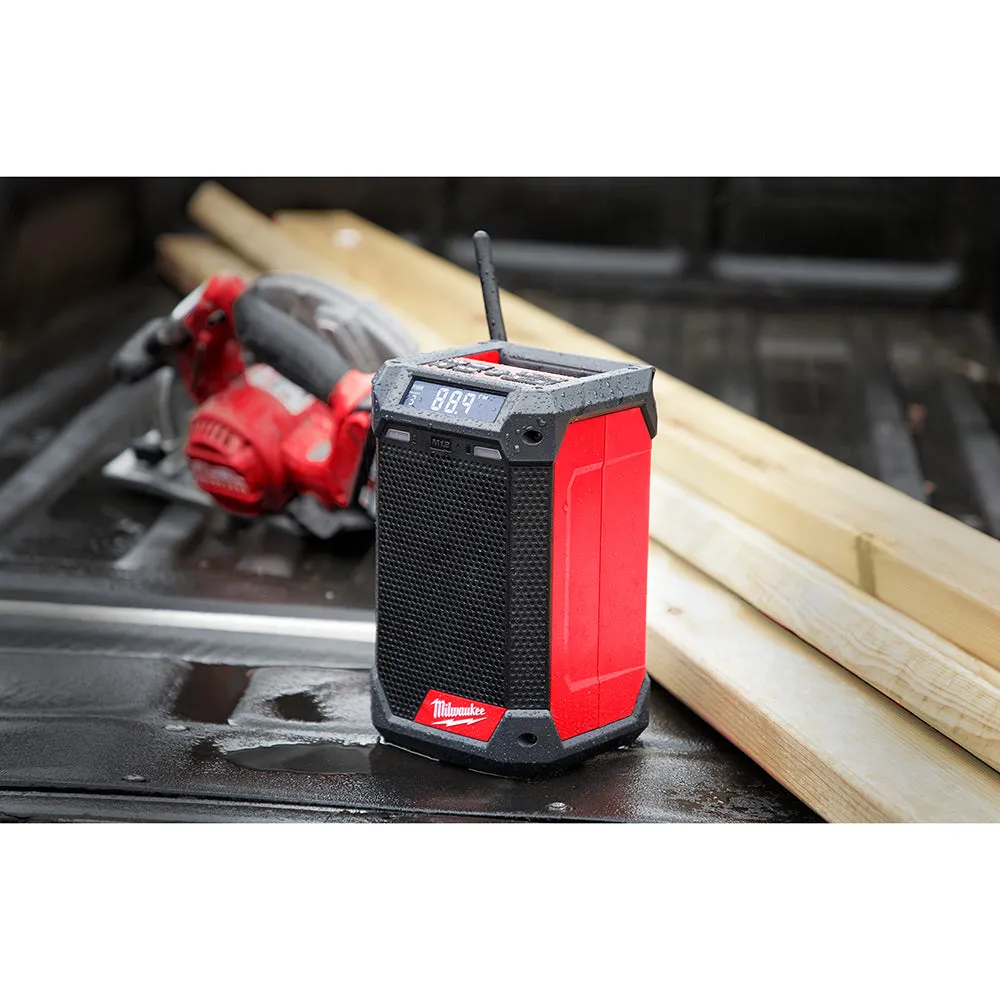 Milwaukee 2951-20x2BSK M12 12V Bluetooth Radio w/ 4AH and 2AH Starter Kit