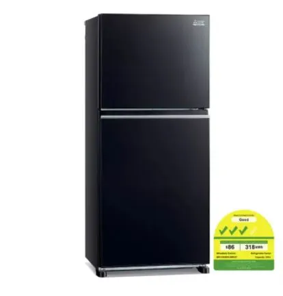 Mitsubishi MR-FX43EN-GBK-P Top Freezer Refrigerator (331L)