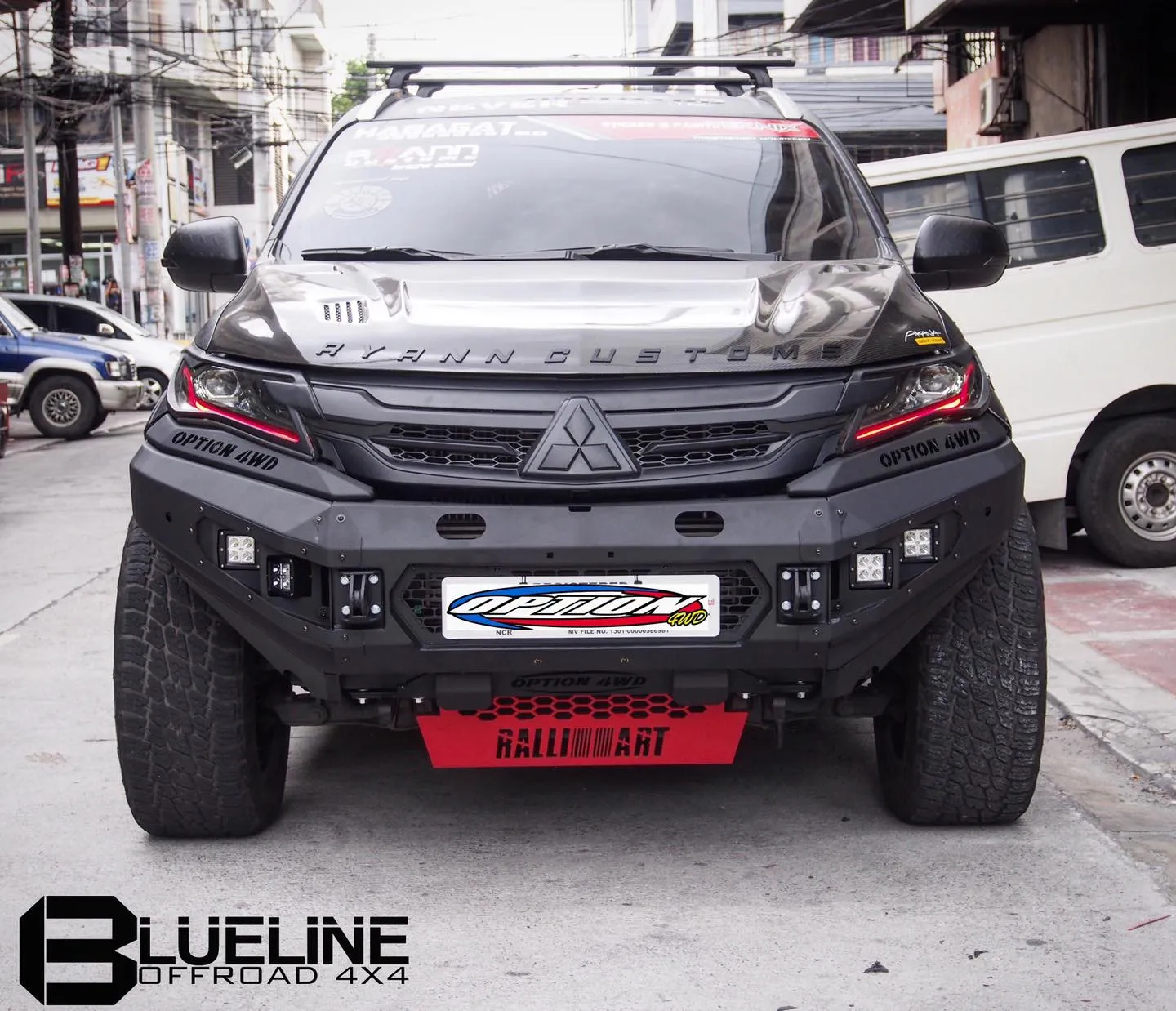 Mitsubishi Pajero V.1 FRONT WINCH BAR  ( 2015-2019 )