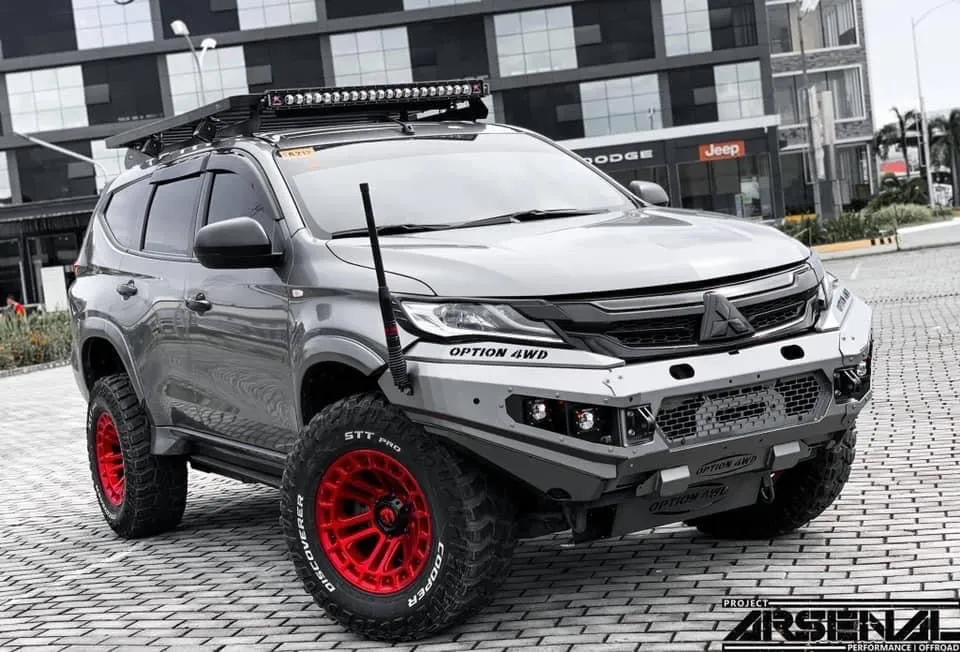 Mitsubishi Pajero V.1 FRONT WINCH BAR  ( 2015-2019 )