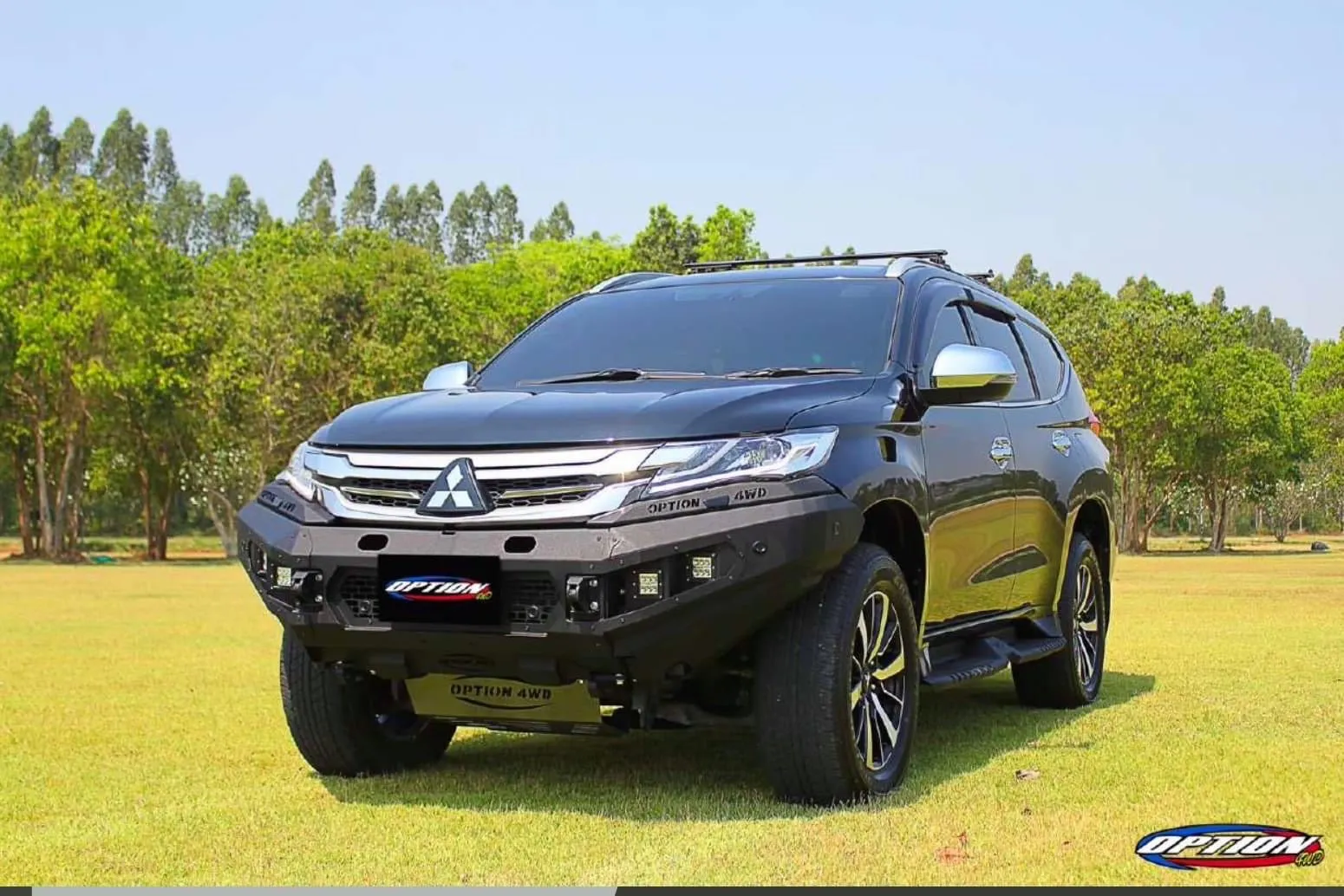 Mitsubishi Pajero V.1 FRONT WINCH BAR  ( 2015-2019 )