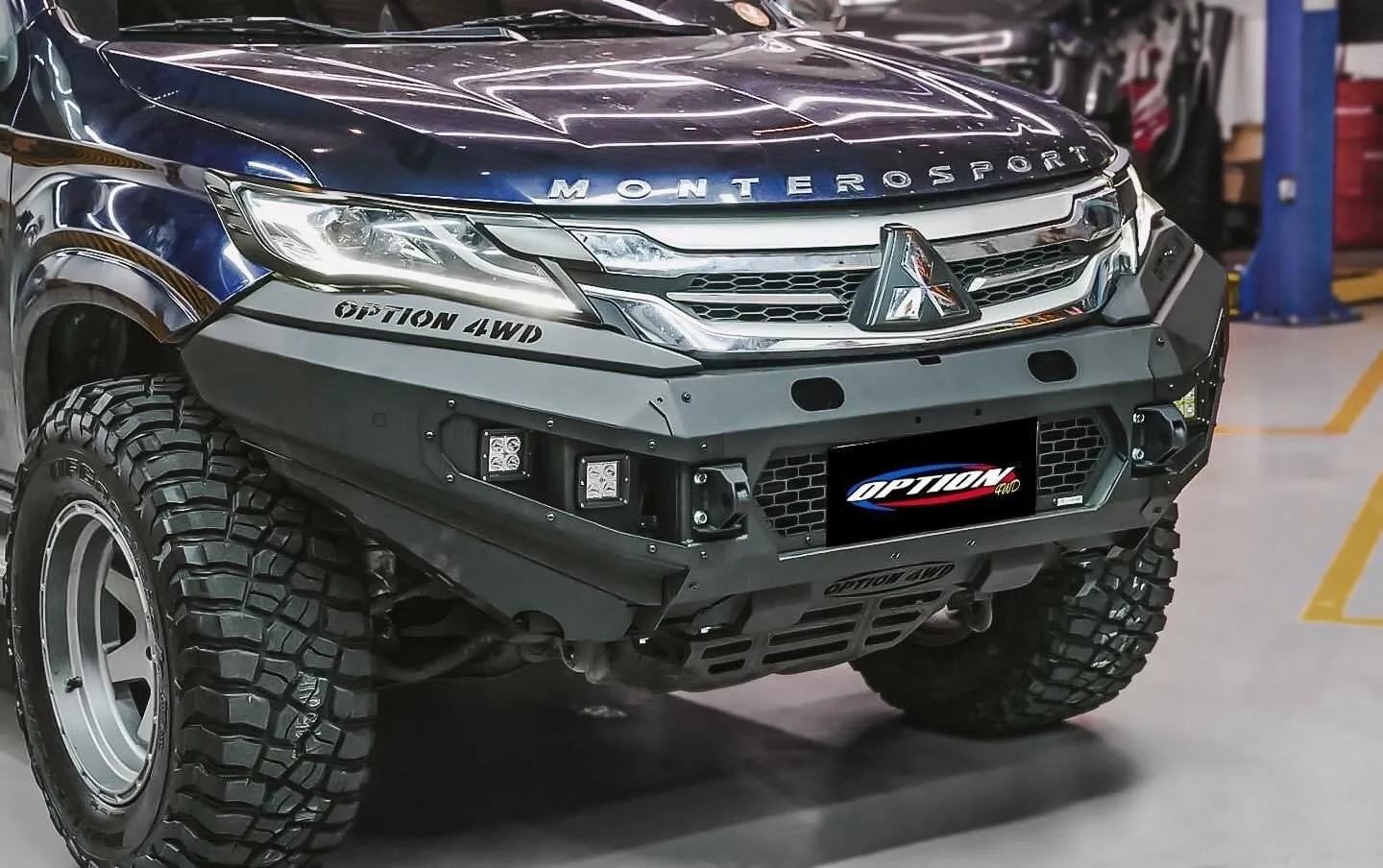 Mitsubishi Pajero V.1 FRONT WINCH BAR  ( 2015-2019 )