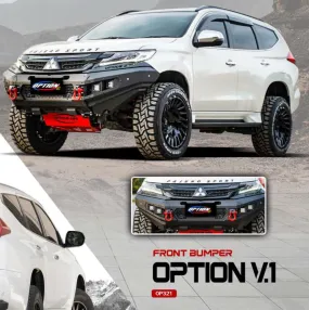 Mitsubishi Pajero V.1 FRONT WINCH BAR  ( 2015-2019 )