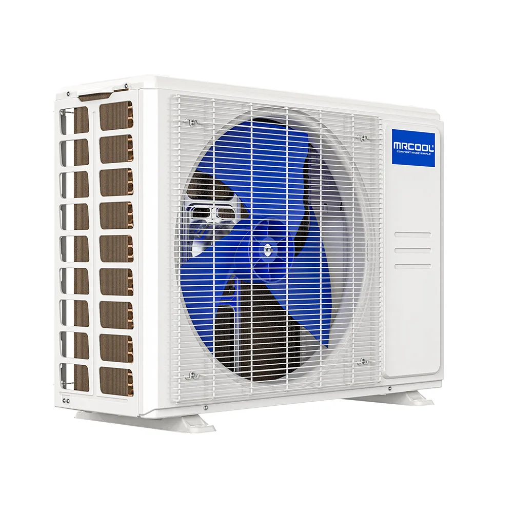 MRCOOL® DIY Mini Split 21,000 BTU 22 SEER 2 Zone Ceiling Cassette Ductless Air Conditioner and Heat Pump - 9K   12K