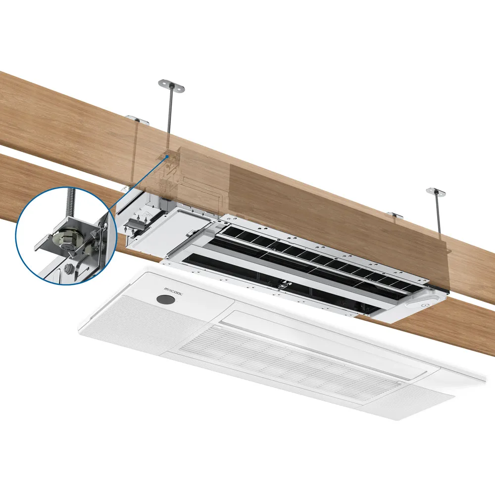 MRCOOL® DIY Mini Split 21,000 BTU 22 SEER 2 Zone Ceiling Cassette Ductless Air Conditioner and Heat Pump - 9K   12K
