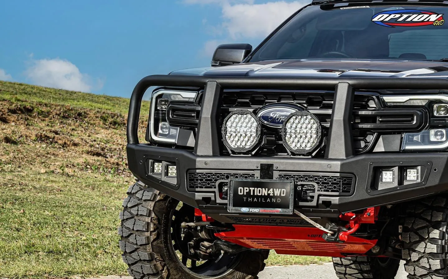 NEXT-GEN 2022  OP-V2 SUPREME FRONT WINCH BAR  ( Loop ) - FORD RANGER & EVEREST