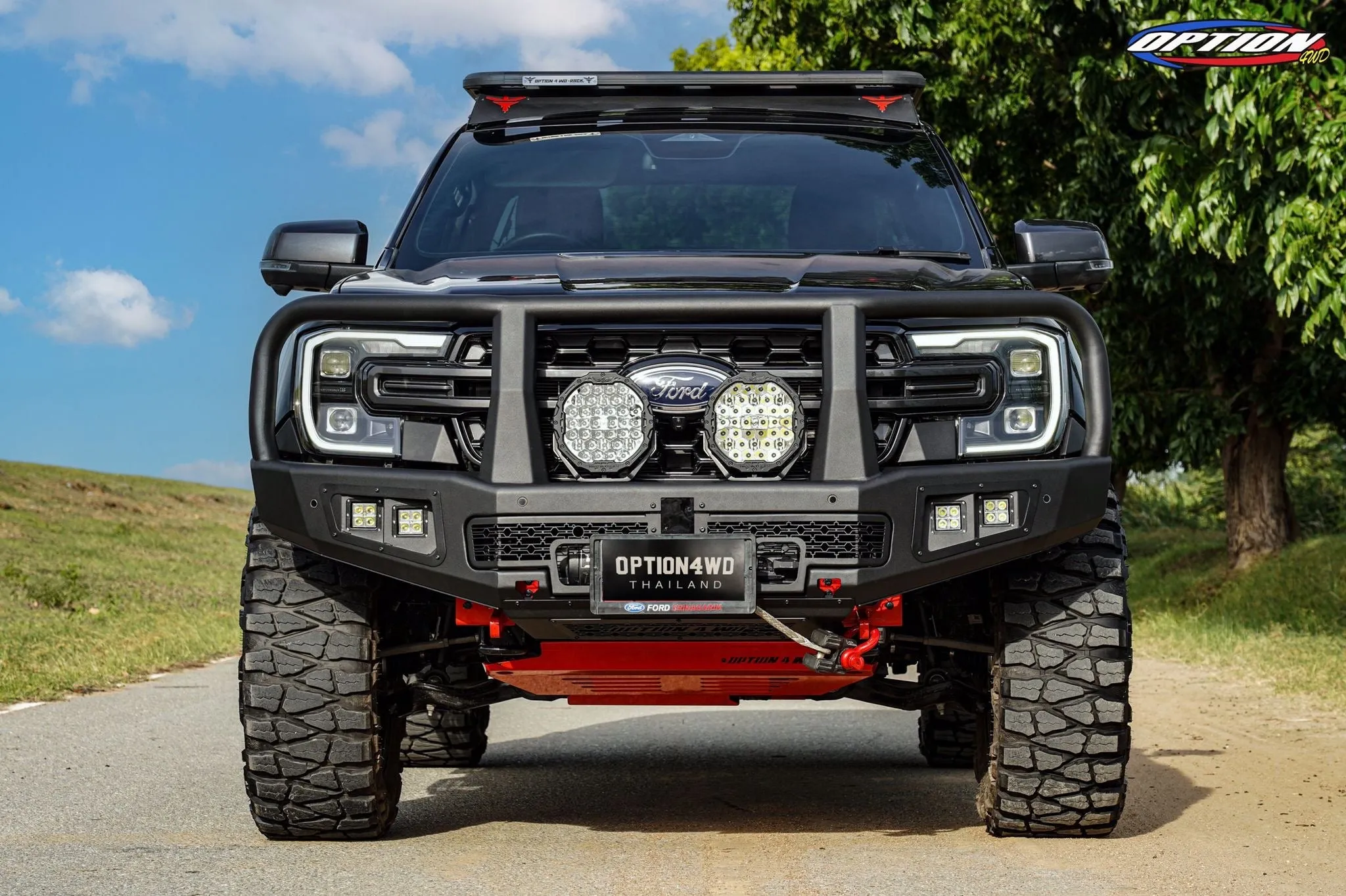 NEXT-GEN 2022  OP-V2 SUPREME FRONT WINCH BAR  ( Loop ) - FORD RANGER & EVEREST