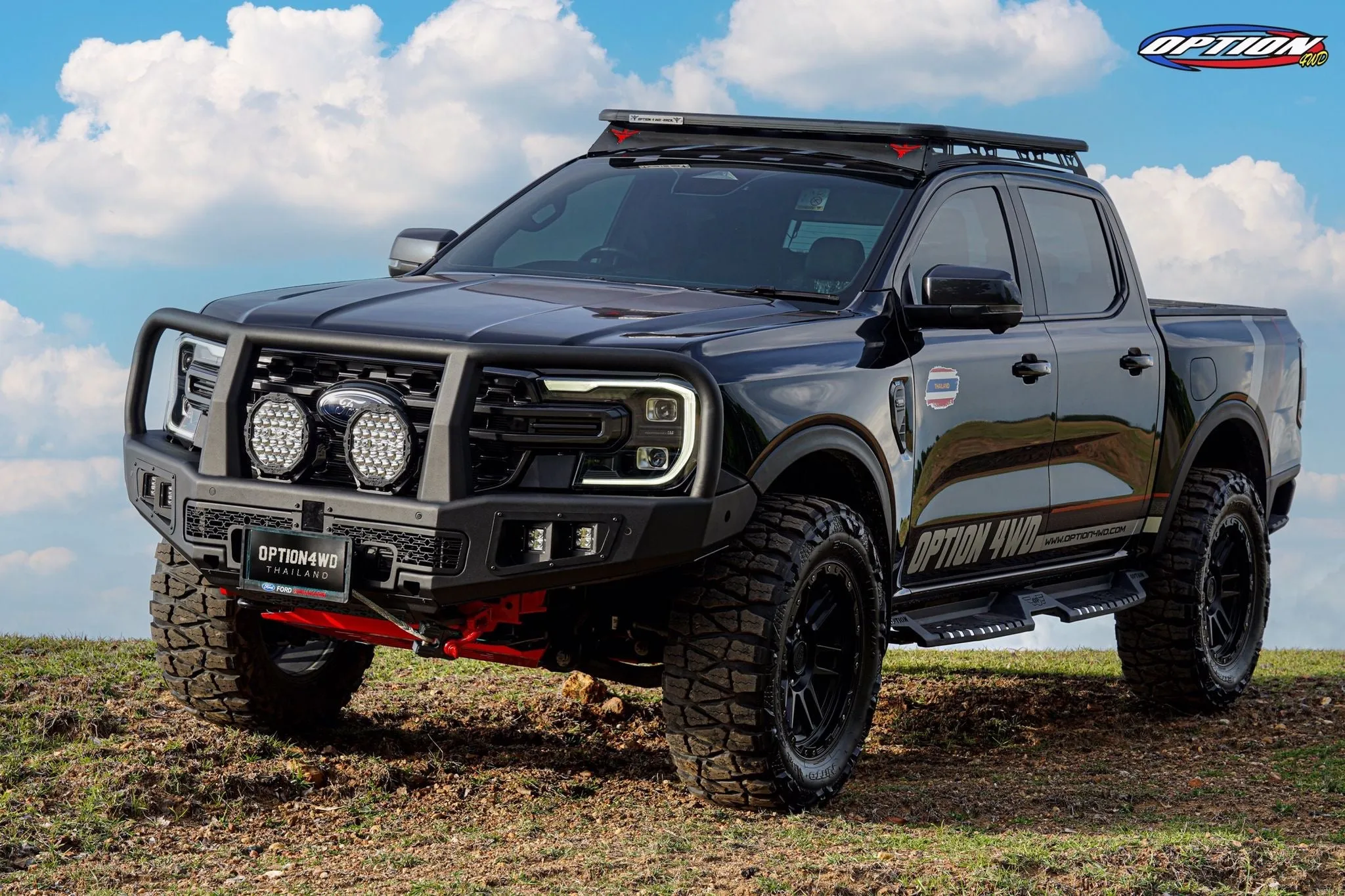 NEXT-GEN 2022  OP-V2 SUPREME FRONT WINCH BAR  ( Loop ) - FORD RANGER & EVEREST