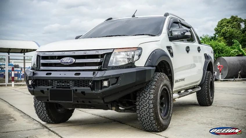 OPTION4WD - V.1 FRONT WINCH BAR,  PX1 FORD RANGER ( 2012-2014 )