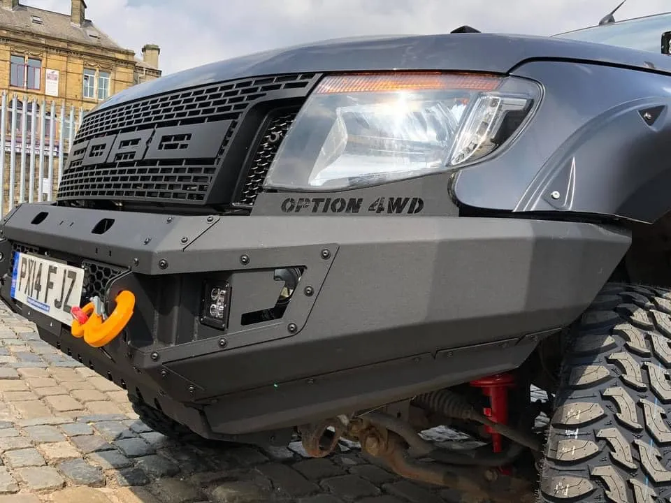 OPTION4WD - V.1 FRONT WINCH BAR,  PX1 FORD RANGER ( 2012-2014 )