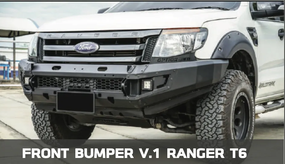OPTION4WD - V.1 FRONT WINCH BAR,  PX1 FORD RANGER ( 2012-2014 )