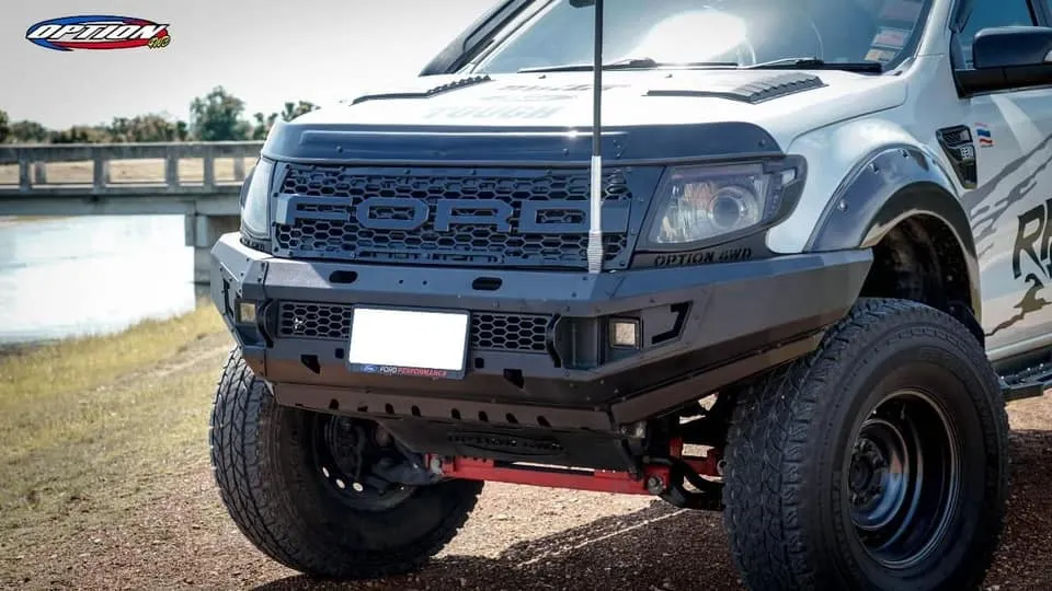 OPTION4WD - V.1 FRONT WINCH BAR,  PX1 FORD RANGER ( 2012-2014 )