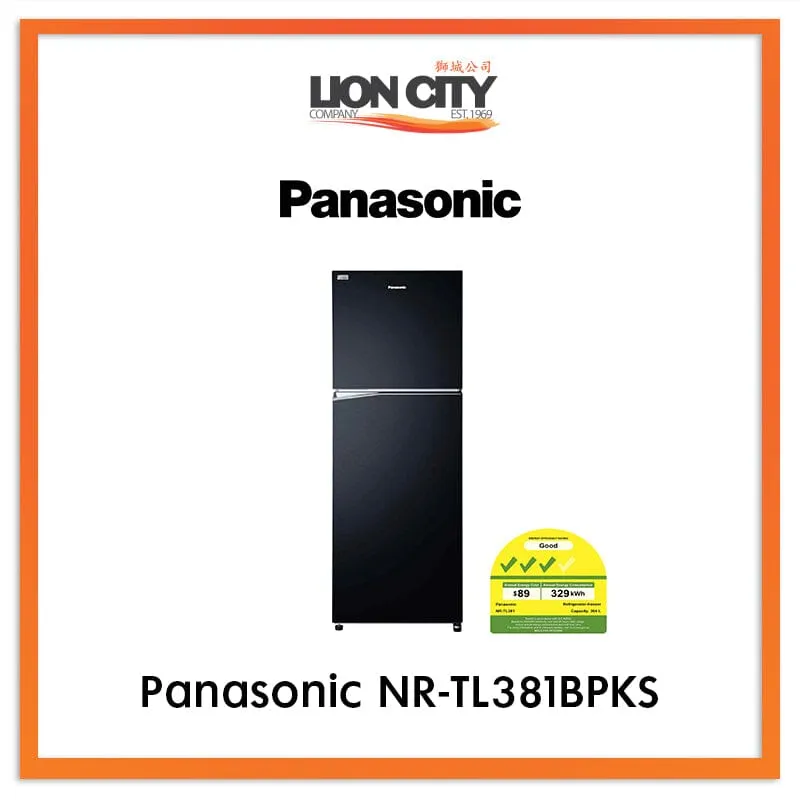 PANASONIC NR-TL381BPKS 2 DOOR FRIDGE (NET 364L)