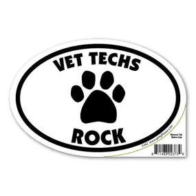 Pet Gifts USA Vet Techs Rock Magnet