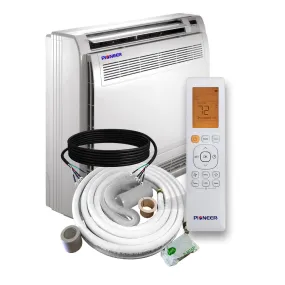 Pioneer® Multi Zone 12,000 BTU Quantum Series Floor Console Indoor Section Split Inverter   Air Conditioner Heat Pump 230V