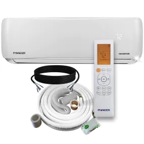 Pioneer® Multi Zone 9,000 BTU Quantum Series Wall Mount Indoor Section Split Inverter   Air Conditioner Heat Pump 230V
